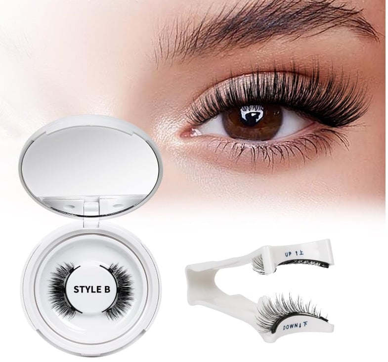 Last Day 49% OFF - Reusable Premium Self-Adhesive Eyelashes | Easy, Quick, Safe!