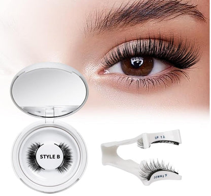 Last Day 49% OFF - Reusable Premium Self-Adhesive Eyelashes | Easy, Quick, Safe!