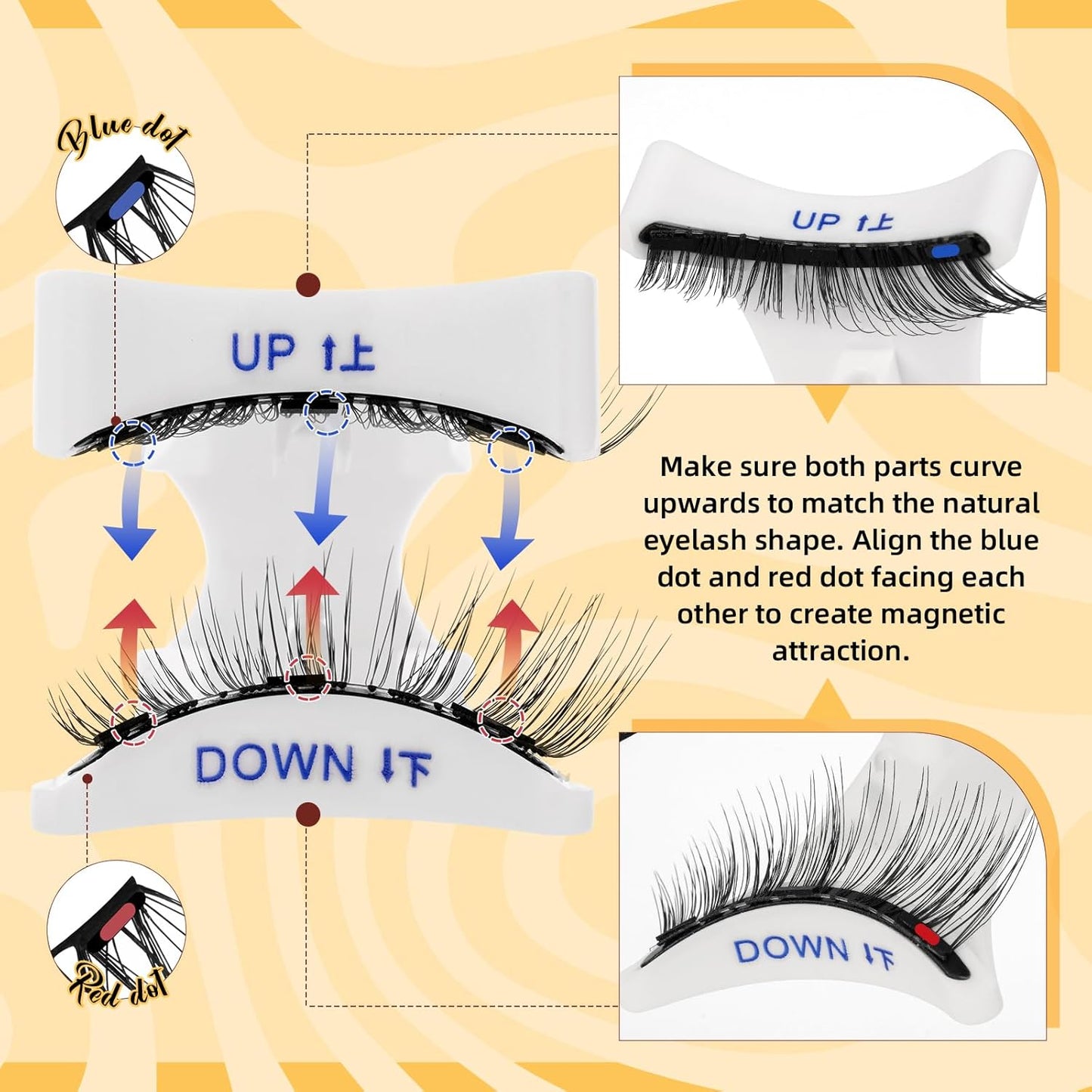 Last Day 49% OFF - Reusable Premium Self-Adhesive Eyelashes | Easy, Quick, Safe!
