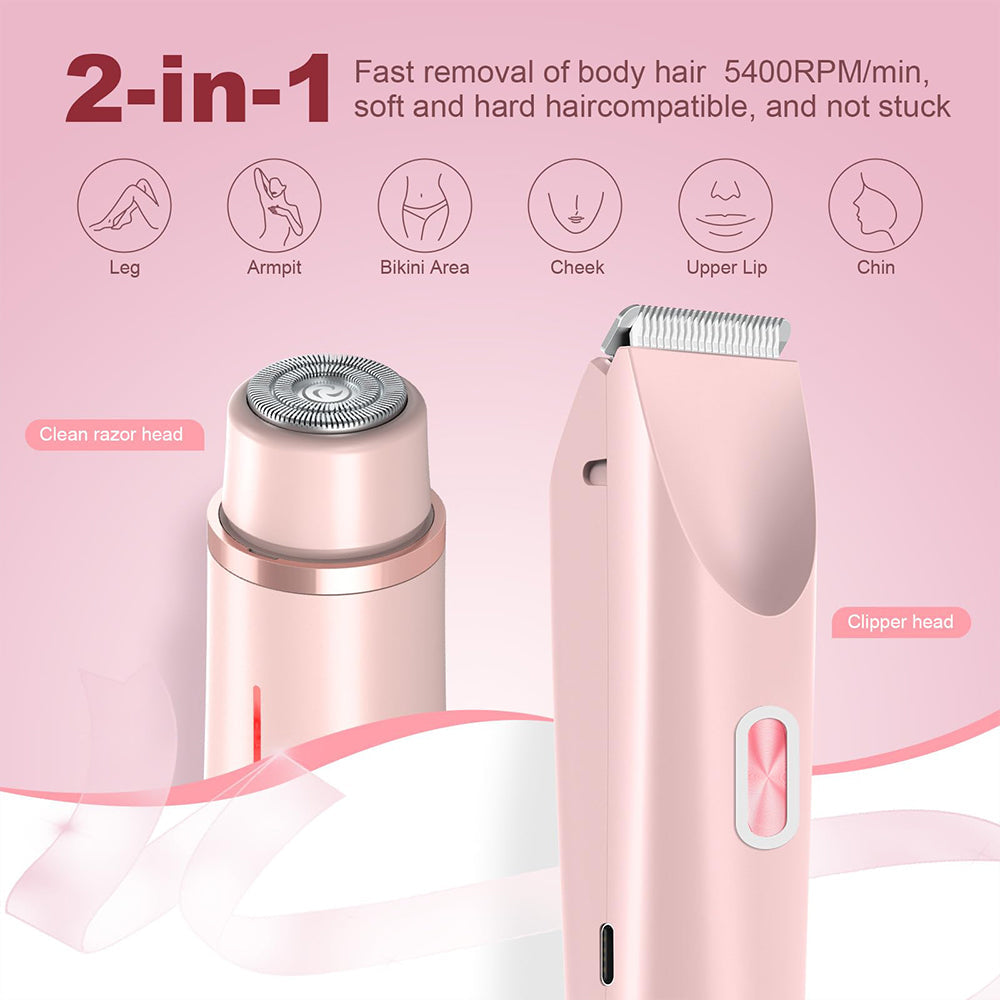 2-in-1 Painless Bikini Hair Trimmer